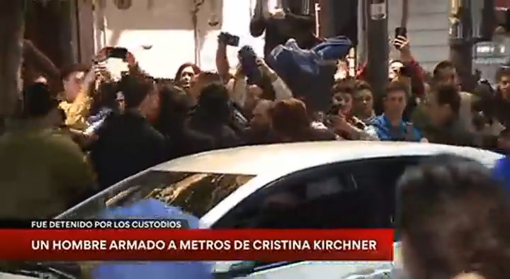El video del ataque a Cristina Kirchner