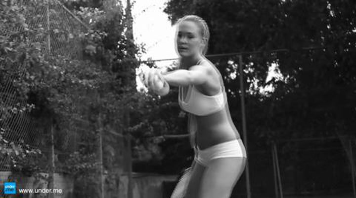 Bar Refaeli plays tennis in her underwear - video - Mirror Online
