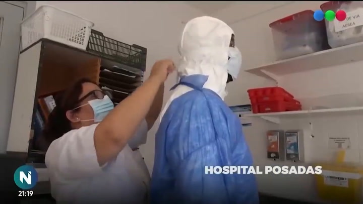 Los enfermeros encargados de hacerle frente a la pandemia - Fuente: telefe