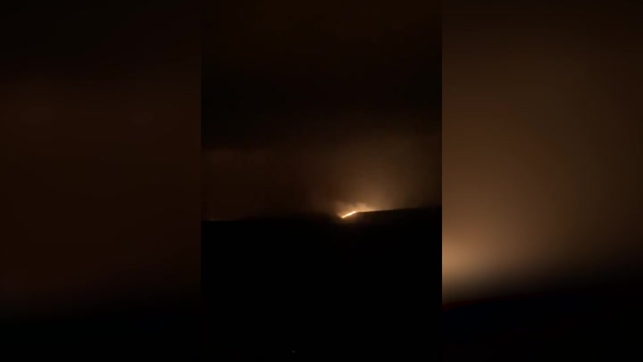 Huge fire breaks out on Dartmoor in Devon