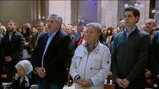 Desde la Basílica de Luján, las súplicas estuvieron dirigidas a Cristina Kirchner, Esteban Bullrich y la paz social