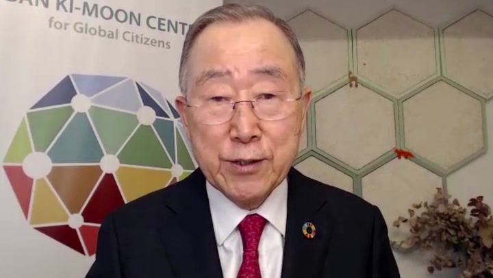 Ban Ki-moon demands justice for victims of 'horrendous atrocities' following Bucha visit