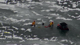 Off roaders saved after falling into icy Ontario waters