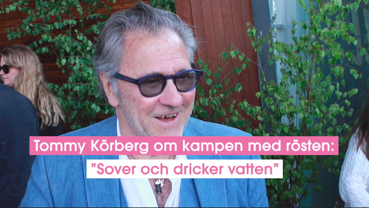 Tommy Körberg om kampen med rösten: ”Sover och dricker vatten”