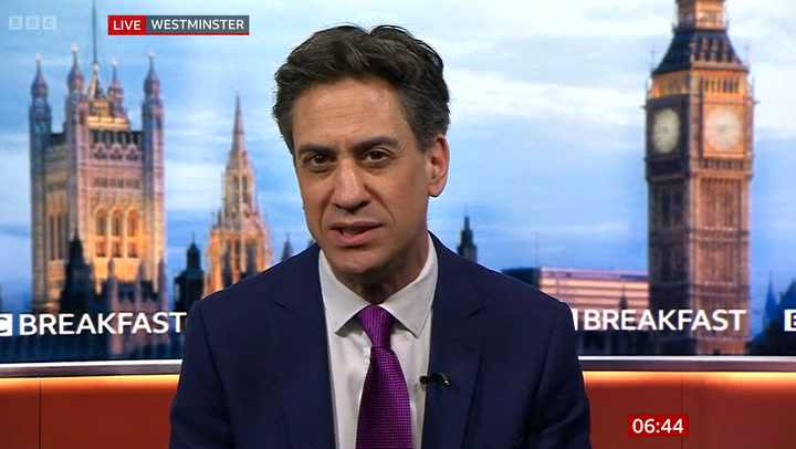 Ed Miliband says Boris Johnson is 'the captain of the ship throwing crew mates overboard'