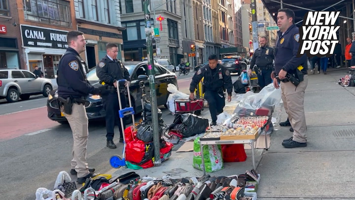 Fake bags sold on Canal Street in Soho seized by cops in weekend operation