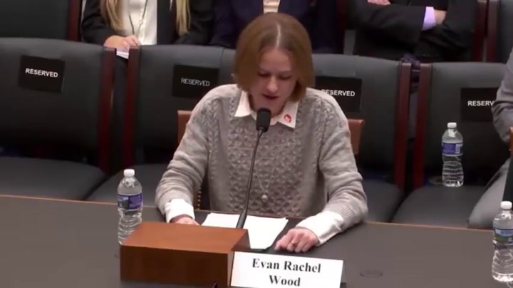 El desgarrador testimonio de Evan Rachel Wood frente al Congreso de los Estados Unidos