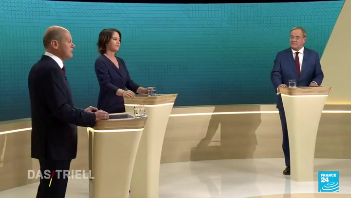 German leadership hopefuls clash in TV election debate