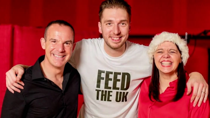 Martin Lewis and LadBaby rework Christmas song to fundraise for food banks