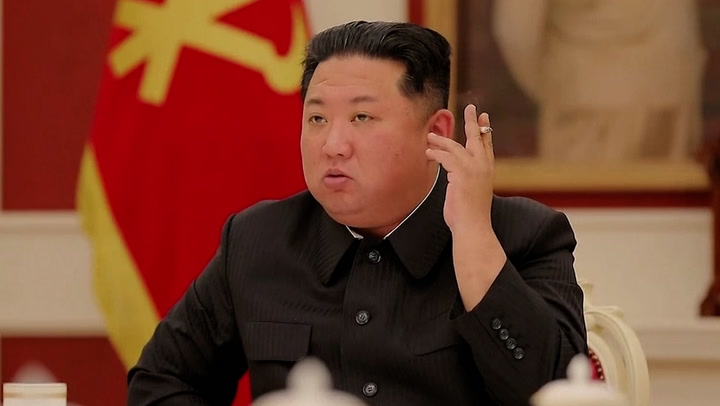 Kim Jong-un waves cigarette as he accuses officials of ‘immaturity’ in handling Covid