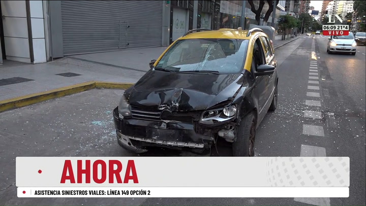 Choque multiple en Belgrano: trasladaron a cuatro heridos