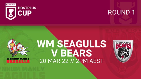 19 March - Hostplus Cup Round 4 - WM Seagulls v Burleigh Bears