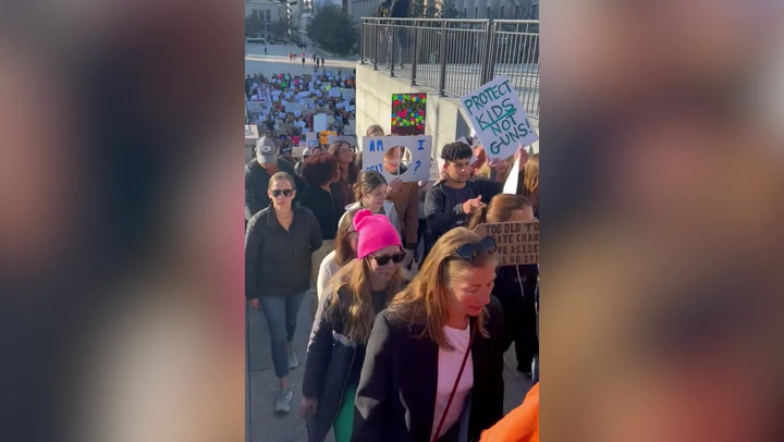 'Gun control now': Hundreds gather at Tennessee State Capitol after Nashville school shooting