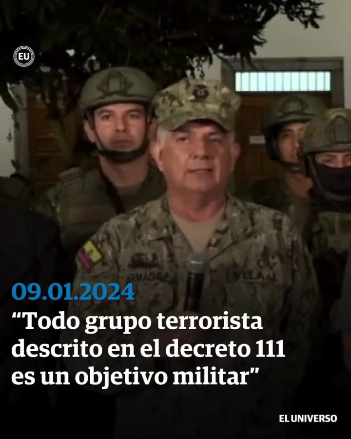 Las Fuerzas Armadas de Ecuador, en las calles