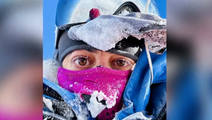 British soldier 'Polar Preet' describes becoming fastest woman to ski alone across Antarctica