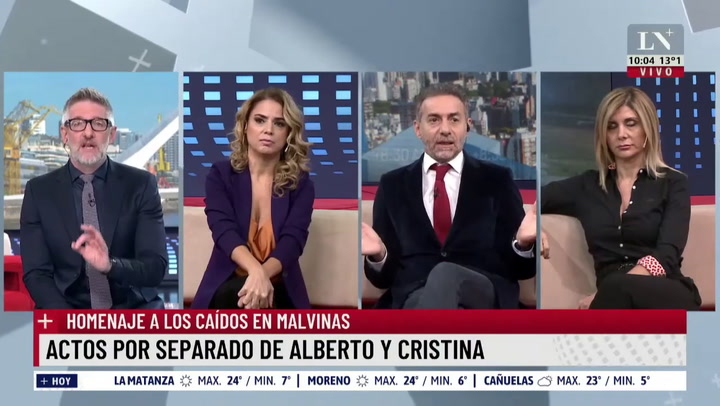 “¿Hace falta meter grieta en Malvinas?”: Novaresio criticó el mensaje de Cristina Kirchner a Alberto