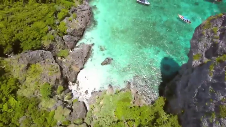 Las impresionantes playas de Tailandia vistas desde un drone - Fuente: YouTube