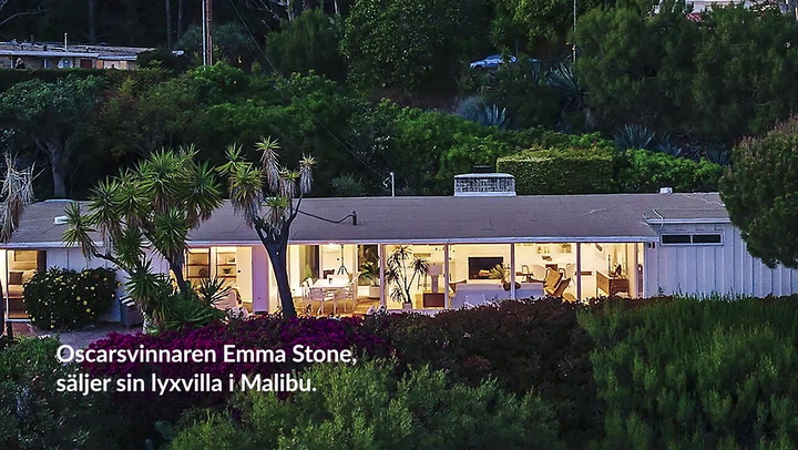 Kika in hemma hos skådespelaren Emma Stone