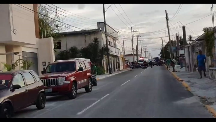 Policías atropellaron a dos argentinos en Cozumel (Fuente: Código Rojo Quintana Roo)
