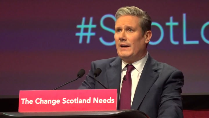 Keir Starmer calls for Gaza ceasefire in speech at Scotland conference