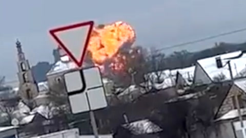 Video: Russisk militærfly styrtet