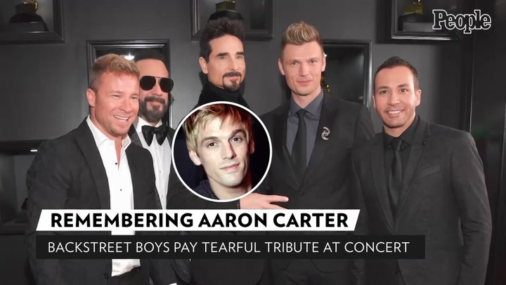 Backstreet Boys pay tribute to Aaron Carter at London concert: 'We lost one  of our family members' - Good Morning America