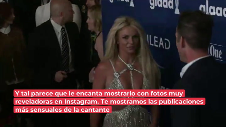 Britney Spears, en libertad, se muestra sexy y al desnudo