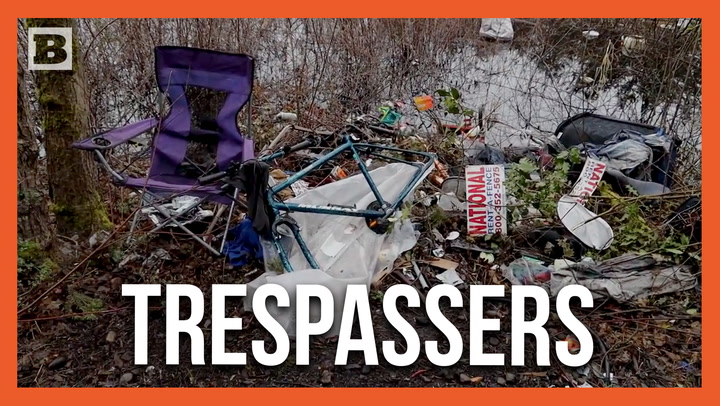 Police Clear Out Trespassers from Vacant Property Littered with Massive Amount of Trash