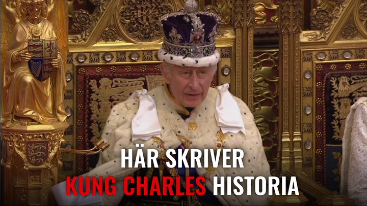 Här skriver kung Charles historia – inte hänt på över 70 år!