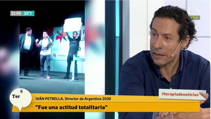 Iván Petrela: 'el escrache al Ministro Avelluto me parece una actitud fascista y autoritaria'