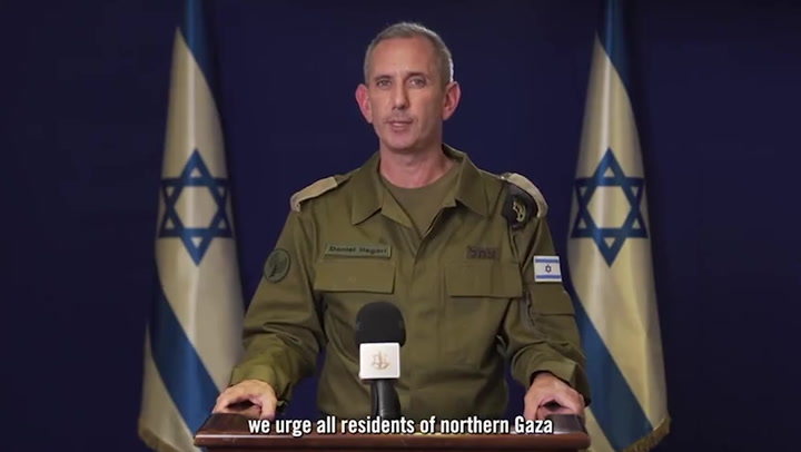 IDF tells civilians living in Gaza to 'move south'