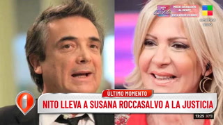 Nito Artaza lleva a la Justicia a Susana Roccasalvo