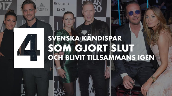 Svenska kändisar som blivit tillsammans med sina ex