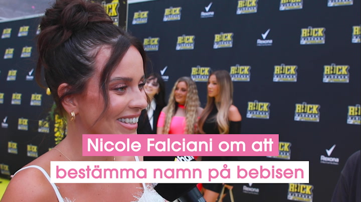Nicole Falciani om att bestämma namn på bebisen