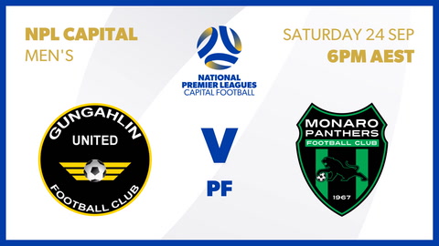 Gungahlin United FC - NPL Capital Mens v Monaro Panthers FC - NPL Capital Mens