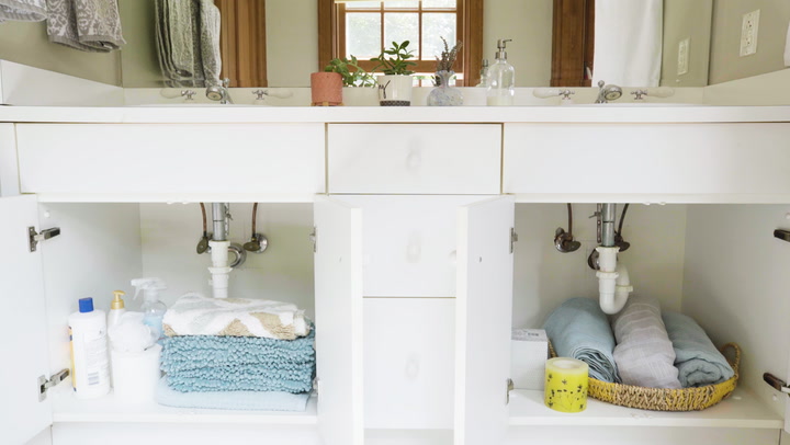 How To Remove A Bathroom Vanity Cabinet, How To Remove An Old Vanity And Sink Together