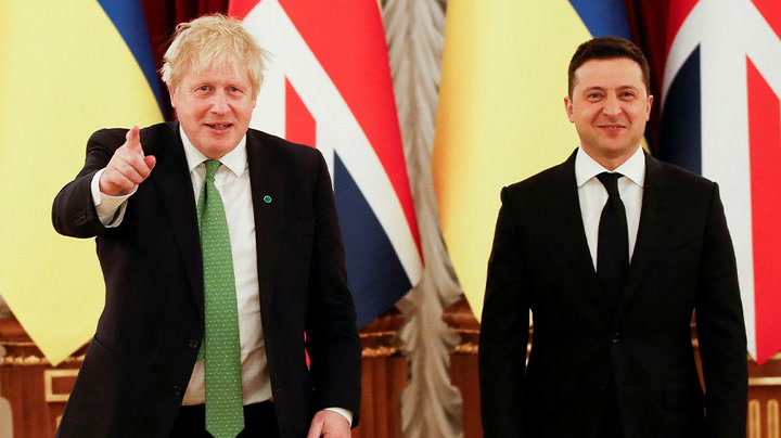 Watch live as Boris Johnson meets Ukrainian president Zelensky amid Russia tensions