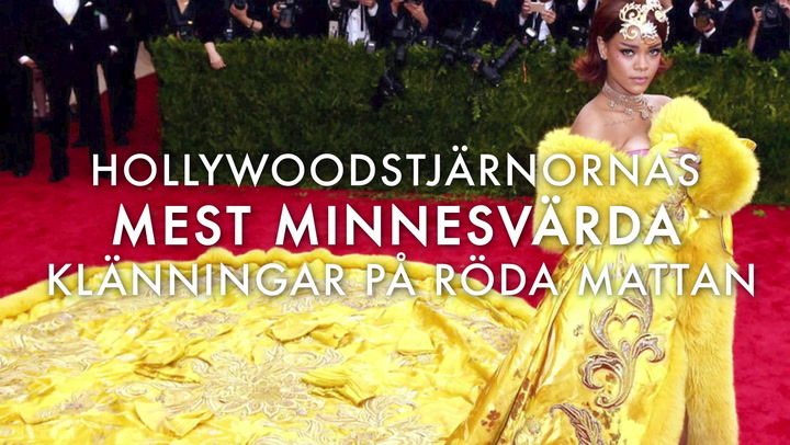 Hollywoodstjärnornas mest minnesvärda klänningar på röda mattan