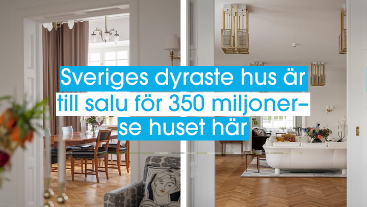 Sveriges dyraste hus är till salu för 350 miljoner kronor – se alla bilderna