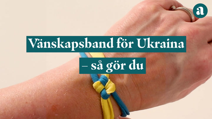Vänskapband för de drabbade i Ukraina - så gör du