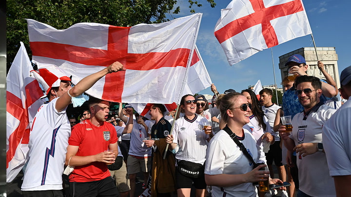 Watch live as fans arrive at Rome's Stadio Olimpico for England v Ukraine at Euro 2020