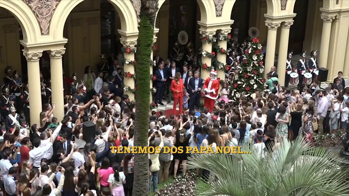 Los inéditos comentarios de Macri y el Papá Noel en el brindis en la Casa Rosada