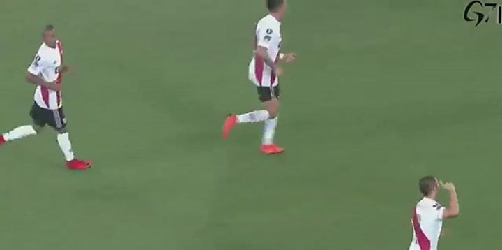 El gol a Flamengo, su aporte en la Libertadores 2018 - Fuente: YouTube