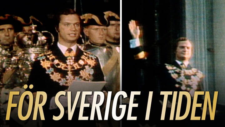 För Sverige i tiden! Här tillträder kungen tronen – 27 år gammal