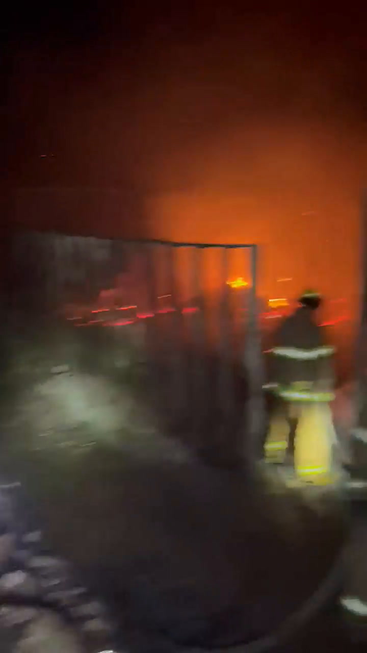 Feroz incendio en La Susana, Uruguay