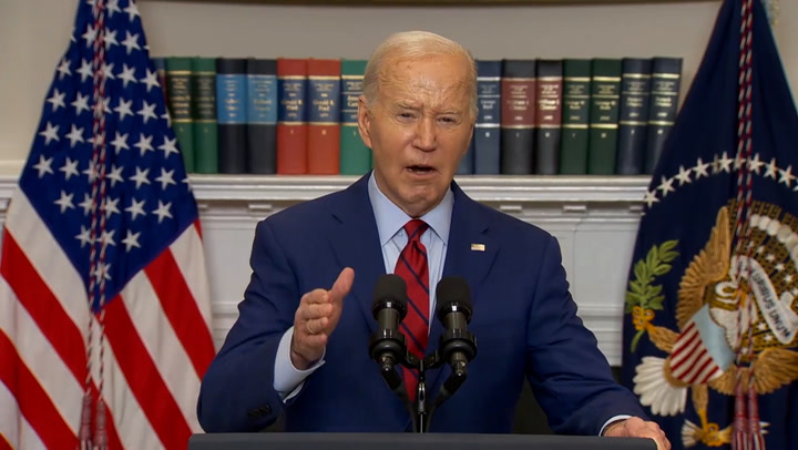 Biden insists 'order must prevail' as police shut down college Gaza protests