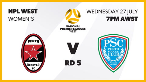 Perth RedStar FC - WA Women v Perth SC - WA Women