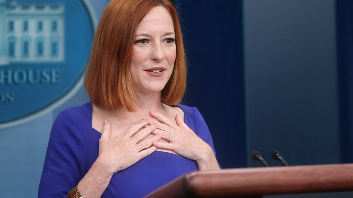 Psaki fights back tears during final briefing as White House press secretary