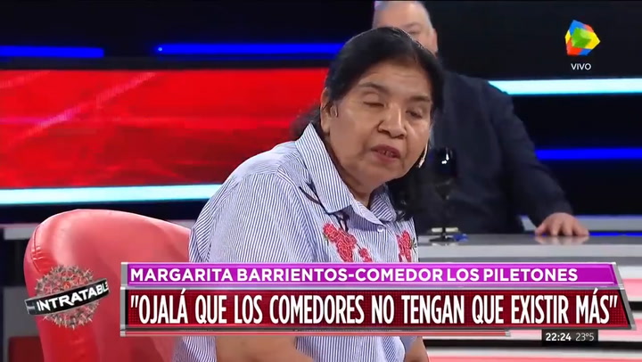 Margarita Barrientos: 'Mauricio Macri me defraudó' - Fuente: Intratables/América TV
