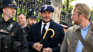David Beckham asistió al funeral de la reina Isabel II